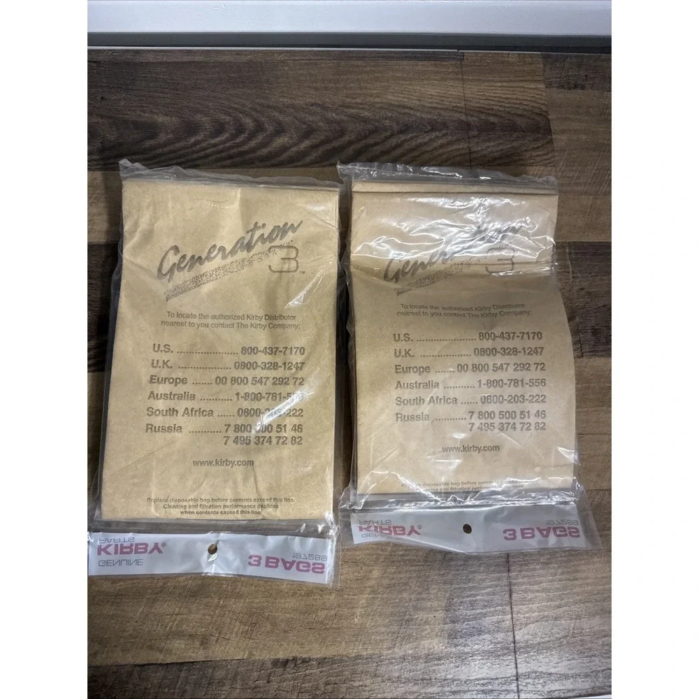 Kirby Generation 3 & Heritage Filter Bags Original #197289 2 Pks 6 Bags Total